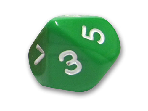 10er-Würfel mit 0-9 grün