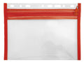 Abheftbare Reißverschlussmappe (klein, 22 x 16 cm) rot