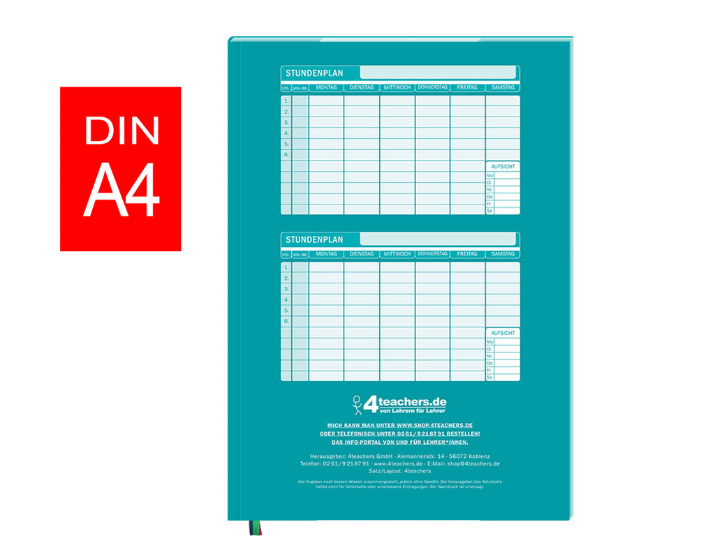 A4 Schulplaner 2026/27 - Buchbindung