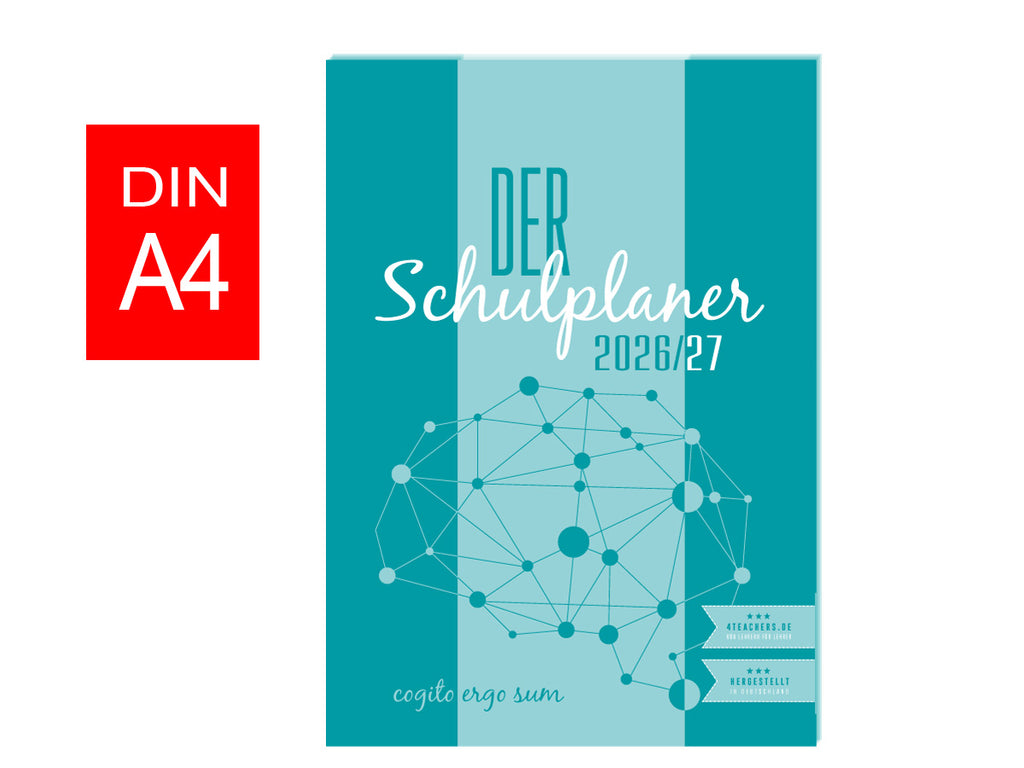A4 Schulplaner 2026/27 - Loseblattsammlung ungelocht