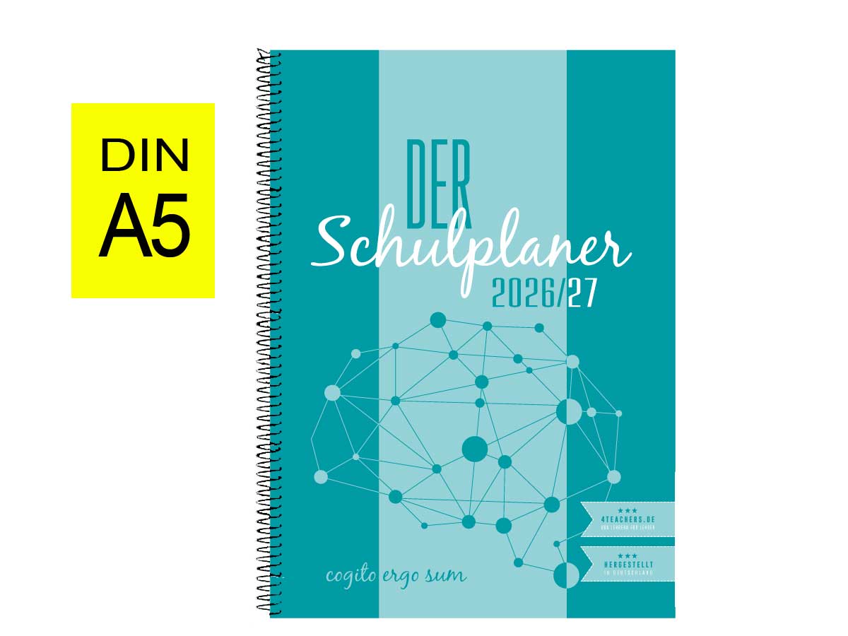 A5 Schulplaner 2026/27 - Spiralbindung