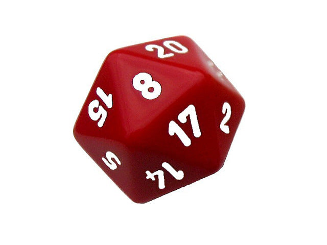 20er-Würfel rot