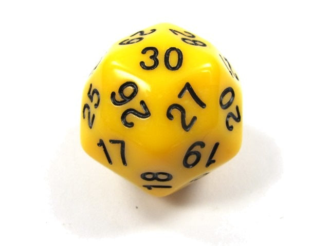 30er-Würfel gelb