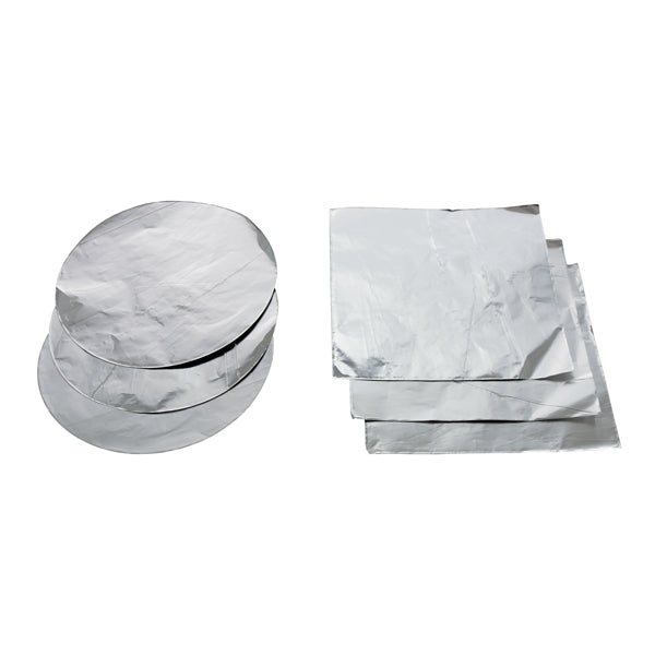 Aluminum foil, round, thickness 20 µm, diameter 150 mm