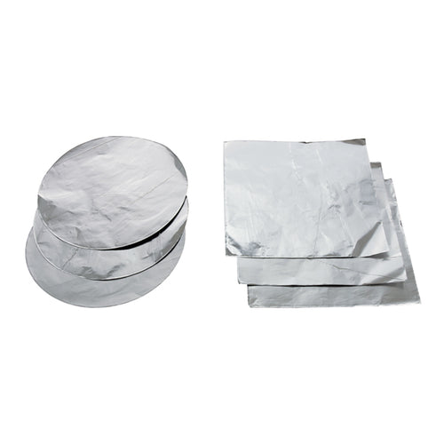 Aluminum foil, round, thickness 20 µm, diameter 150 mm
