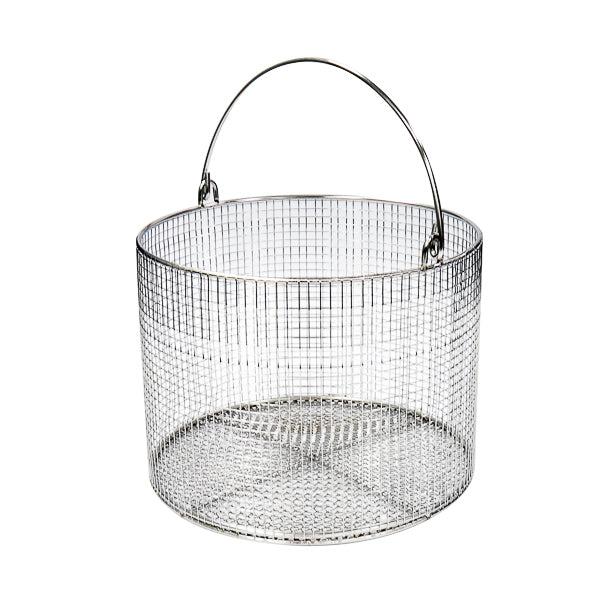 Netzkorb aus Edelstahl, rund, Ø150 x h120 mm