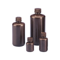Enghalsflasche aus HDPE, rund, braun, 250 ml, 12 St.