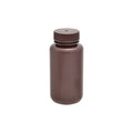 Weithalsflasche aus HDPE, rund, braun, 30 ml, 12 St.