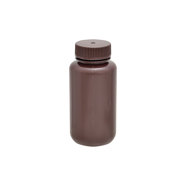Weithalsflasche aus HDPE, rund, braun, 30 ml, 12 St.