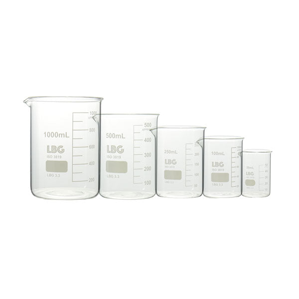 Becherglas-Set, niedrige Form