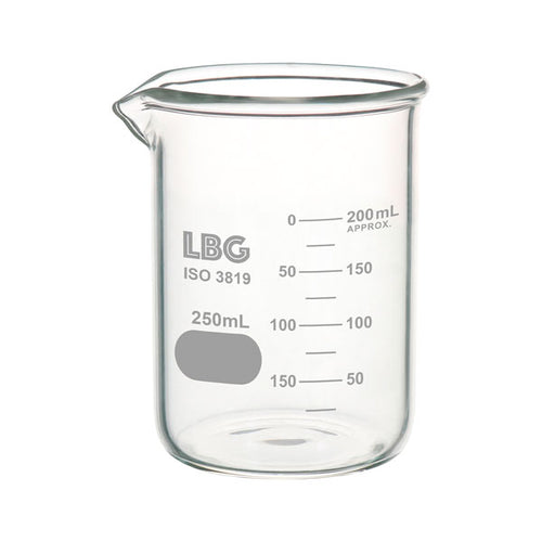 Becherglas, niedrige Form, zur intensiven Nutzung, 50 ml, 10 St.