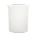Becherglas aus Polypropylen mit Ausguss, erhabene Graduierung, 100 ml, 12 St.