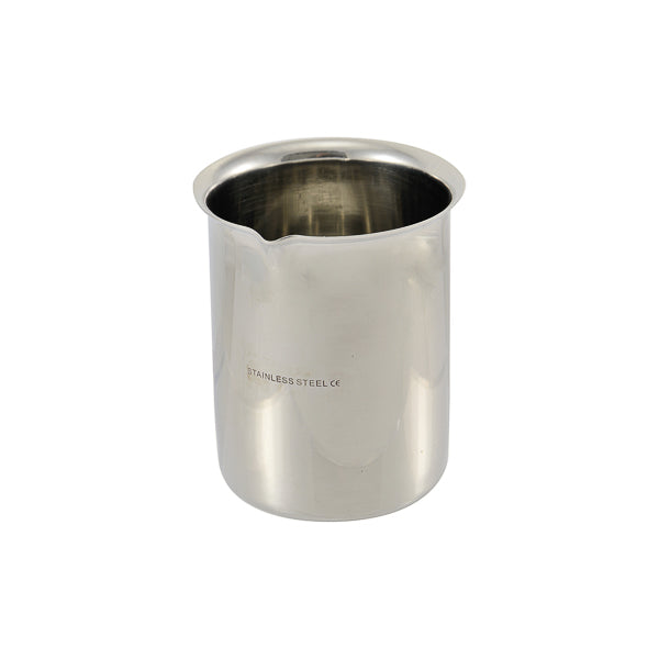 Becherglas aus Edelstahl mit Ausguss, 100 ml