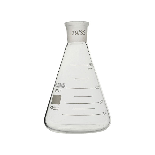 Erlenmeyerkolben, mit Normschliff, 19/ 26 3.3, LBG 3,3 23, 250 ml, 10 St.