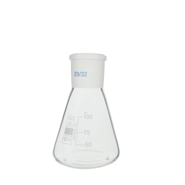 Erlenmeyerkolben, mit Normschliff, 24/29,GLASSCO, 100 ml, 10 St.
