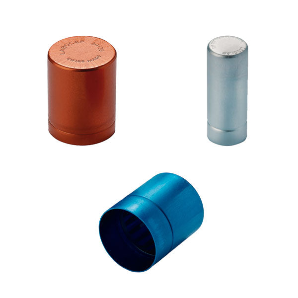 Verschlusskappen für Teströhrchen, Labocap, 15/16, Zilver, 10 St.