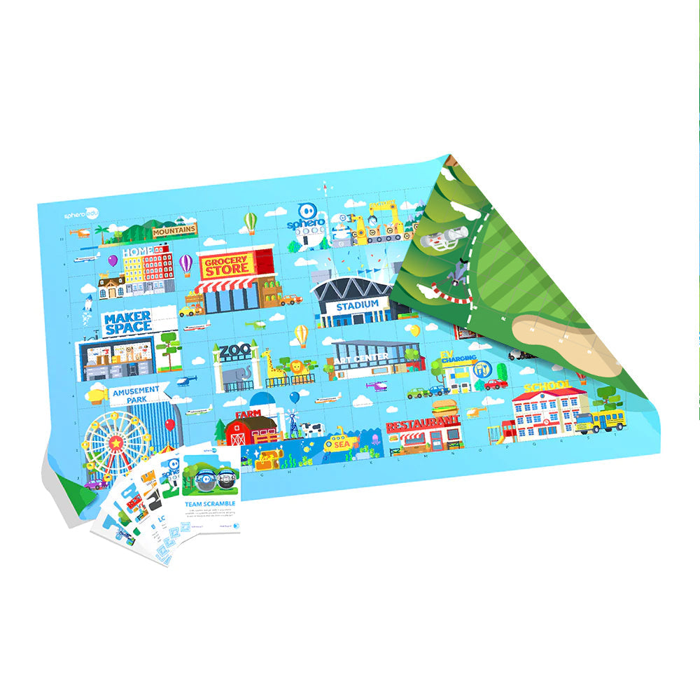 Sphero City und Golf Code Mat mit Aktivitätskarten