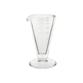 Messzylinder, konisch, aus dickem Glas