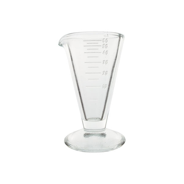 Messzylinder, konisch, aus dickem Glas