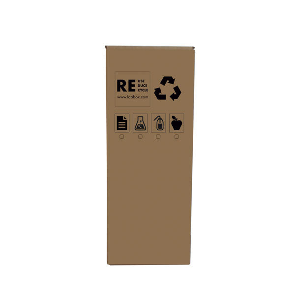Papierkorb aus Karton zum Recyceln, 280 x 280 x 700 mm