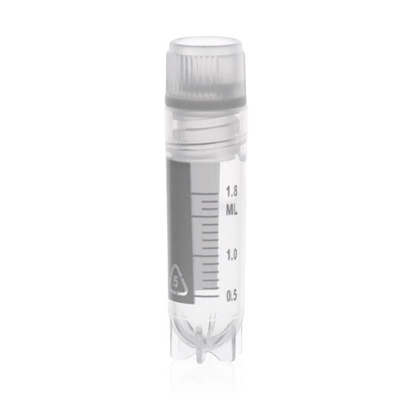 Kryoröhrchen mit Außenschraubkappe, 5 ml, rundem Boden und Rock, 25 St.