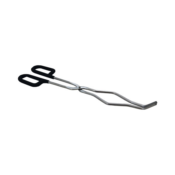 Tiegelzange, Griff mit Hitzeschutz, Edelstahl, Länge 300 mm