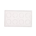 Tüpfelplatte aus Polystyrol, 8 Vertiefungen, 95 x 57 mm, 10 St.