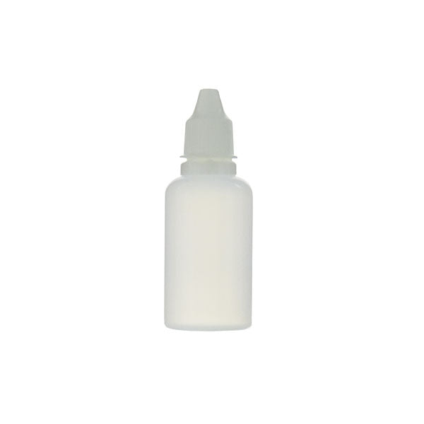 Tropfflasche aus LDPE mit weißem Verschluss und Dosierspitze, 30 ml, 50 St.