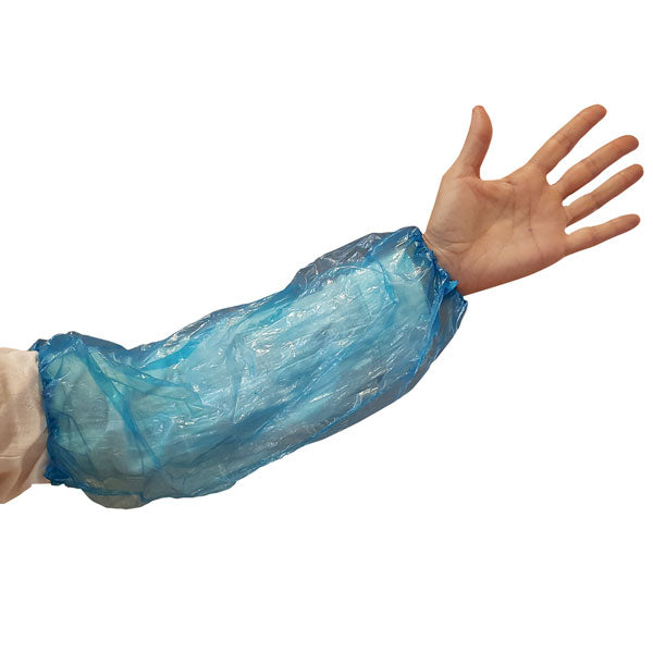 Armstulpen, Stärke 80, LDPE, blau , 100 St.