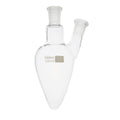 Geschliffener Zweihals-Spitzkolben, 14/23, 100 ml