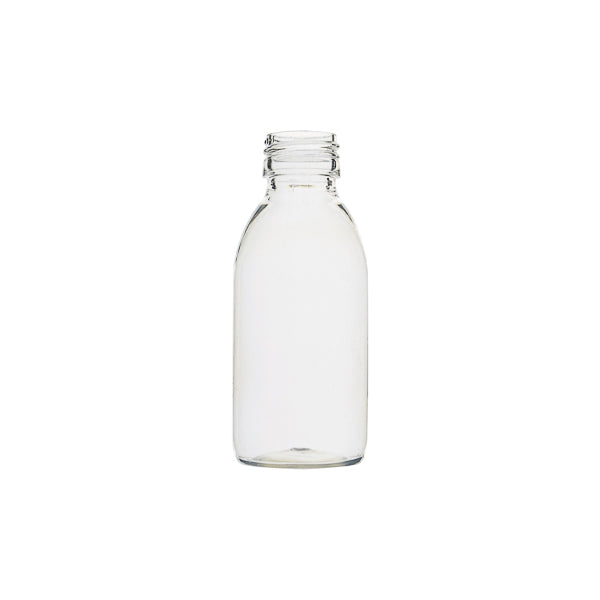 Gewindeflasche aus PET, transparent, NS PP28, 125 ml, 209 St.