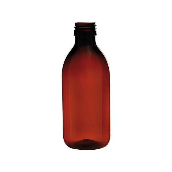Gewindeflasche aus PET, Braunglas, NS PP28, 125 ml, 209 St.