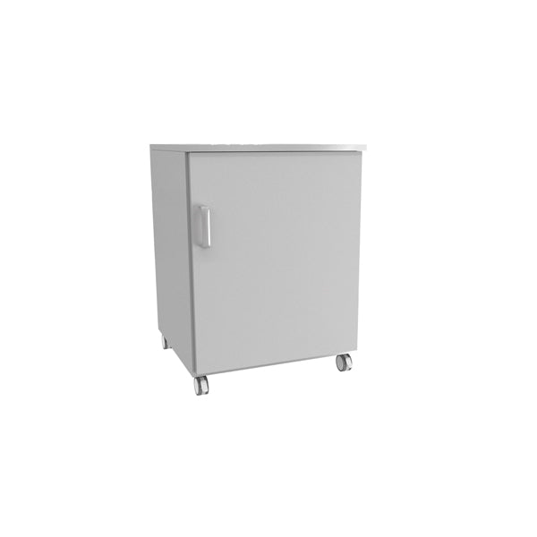 Laborbeistellschrank, mit Rollen und einer Tür, 600 x 520 x 805 mm