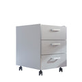 Laborbeistellschrank, mit Rollen und 4 Schubladen, Stahl, 600 x 520 x 805 mm