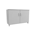 Laborbeistellschrank, mit Rollen und 2 Türen, Stahl, 900 x 520 x 805 mm