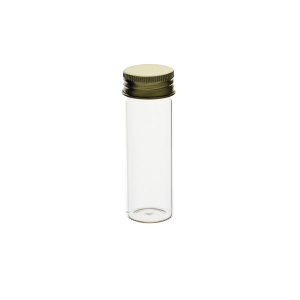 Glasflasche mit Aluminiumverschluss, 25 ml, 125 St.