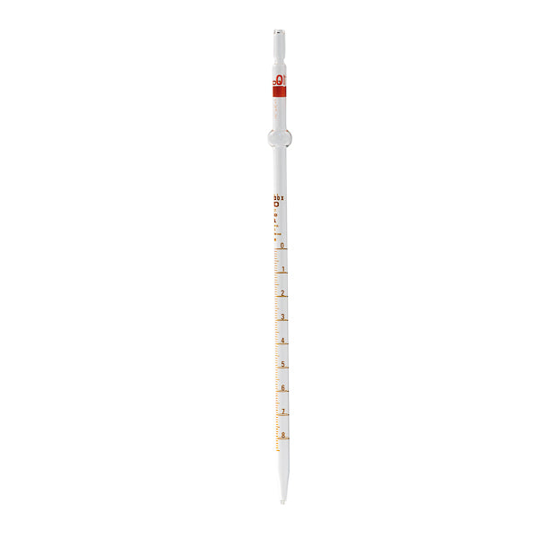Messpipette, graduiert, Null oben, Sicherheitskugel, Klasse A, 5 ml, 5 St.