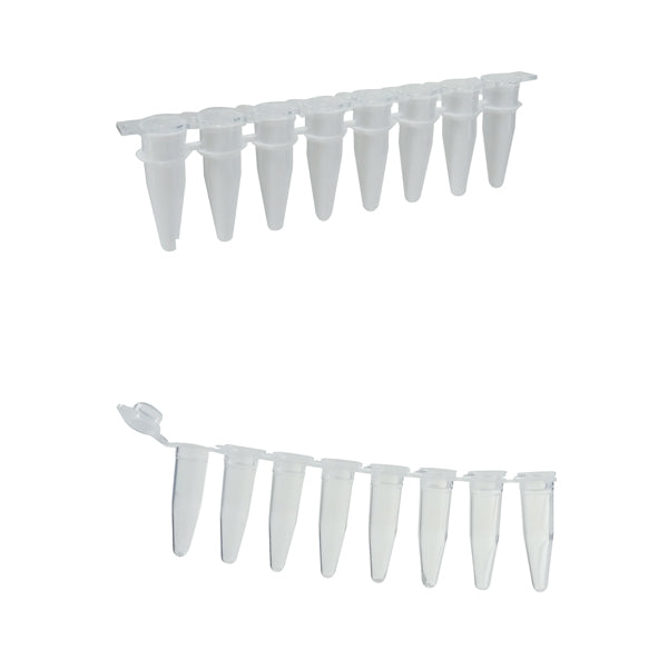 PCR-Streifen, mit Einzeldeckeln, 0,2 ml, 120 St.