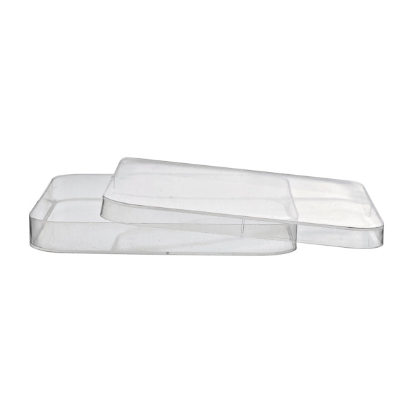 Pertrischalen, 120x120 mm, PS, mit 4 Belüftungsnocken, aseptisch, 180 Stk