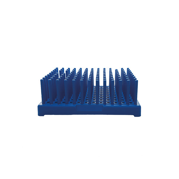 Stab-Reagenzglasständer, PP, blau, Röhrchen Ø17 mm, 2 St.