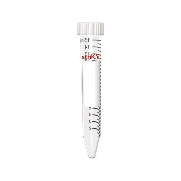 Zentrifugenröhrchen mit Schraubverschluss, 15 ml, frei von Schwermetallen, steril, 25 Stk