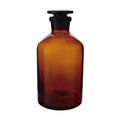 Flasche mit braunen Glasstopfen, mattiert, enghalsig, 250 ml, 12 St.