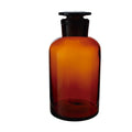 Flasche mit transparentem Glasstopfen, mattiert, Weithals, 125 ml, 12 St.