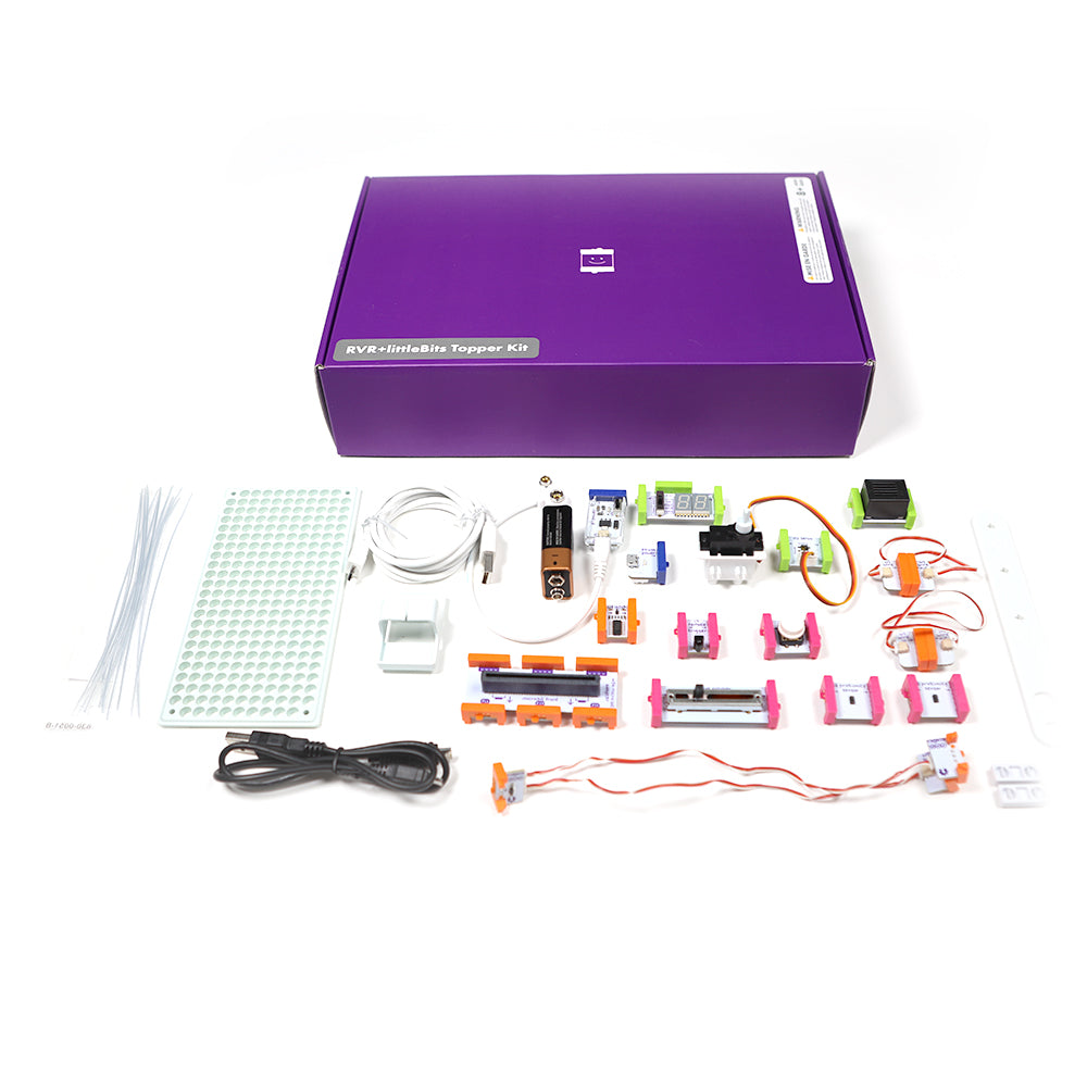 littleBits RVR+ Topper Kit mit elektronischen Bausteinen und Zubehör