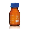 Gewindeflasche, graduiert, Braunglas ISO, Borosilikat 3.3, 500 ml, 10 St.