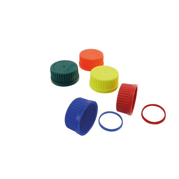 Schraubverschluss, blau, für Laborflaschen, Polypropylen, GL80, 10 St.