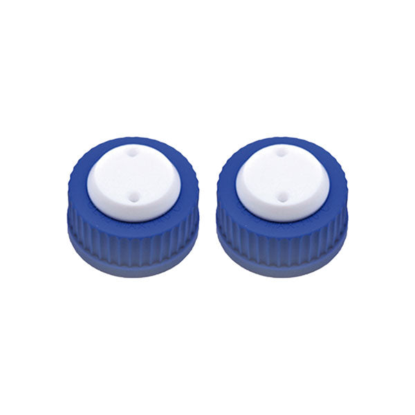 PP safety caps with GL45 thread, 10-32unf PEEK blind plug