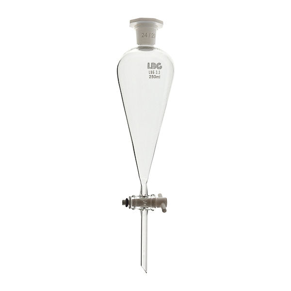 Scheidetrichter, konisch, mit PTFE-Küken, 1000 ml, LBG 3,3, 2 St.
