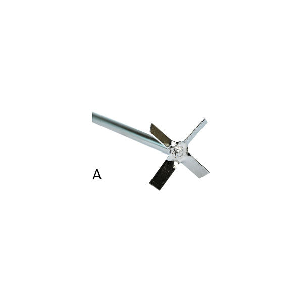 Flächenrührer, Achsenlänge 40 cm, Ø Flügel 6,8 cm, Edelstahl 316 L