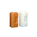 Weithalsflasche, graduiert, mit rechteckigem Boden, HDPE, weiß, 2000 ml, 52 St.